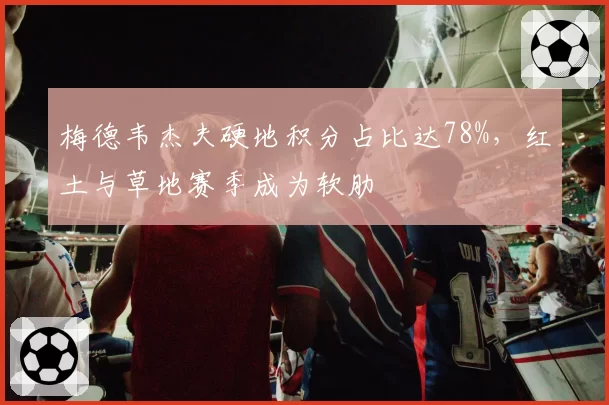 梅德韦杰夫硬地积分占比达78%，红土与草地赛季成为软肋